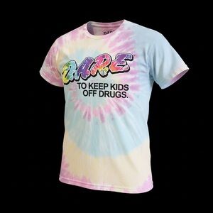 Vintage D.A.R.E. “To Keep Kids Off Drugs” Tie Dye T-Shirt Size Large Graphic Tee